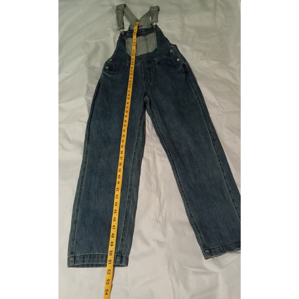 Brixton Costa Two Tone Oversized Denim Overalls Relaxed Fit Casual Size XS - Picture 5 of 14